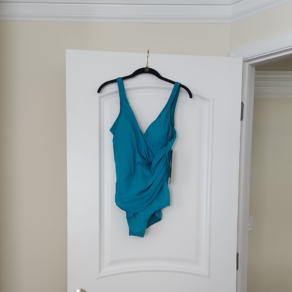 Miraclesuit Teal One Piece Swimsuit